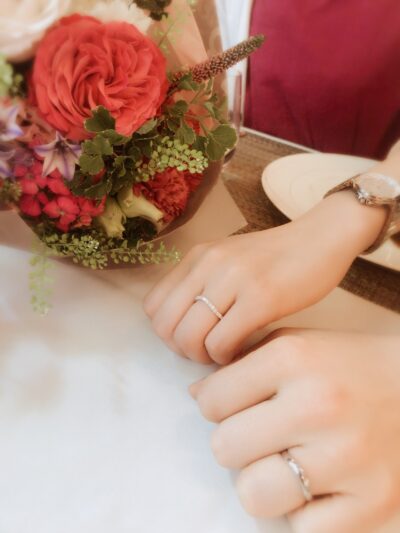 30代ご成婚会員カップルの結婚指輪 画像